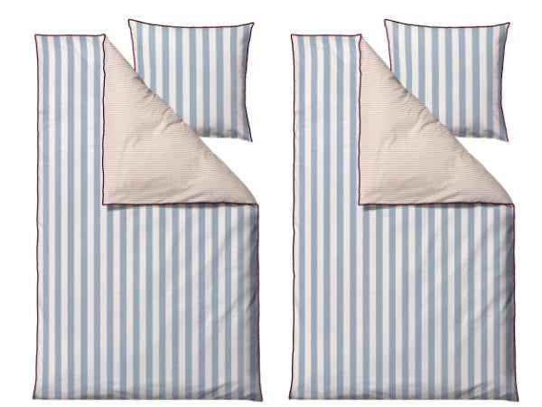 Beddengoedset, 2 sets - Södahl - 140x220 cm - Parallel Linen Blue