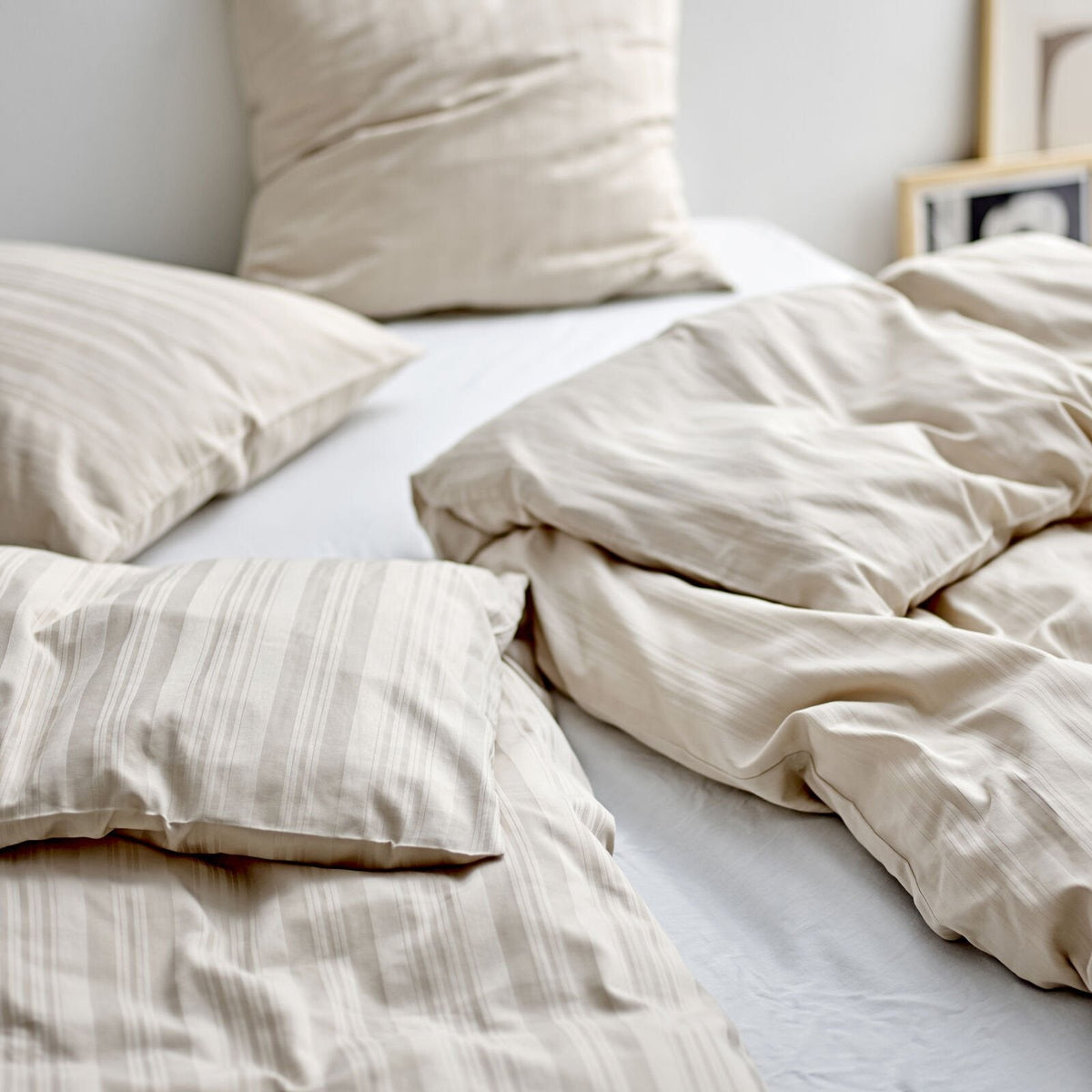 Beddengoedset, beige, 140x200 - 63x60