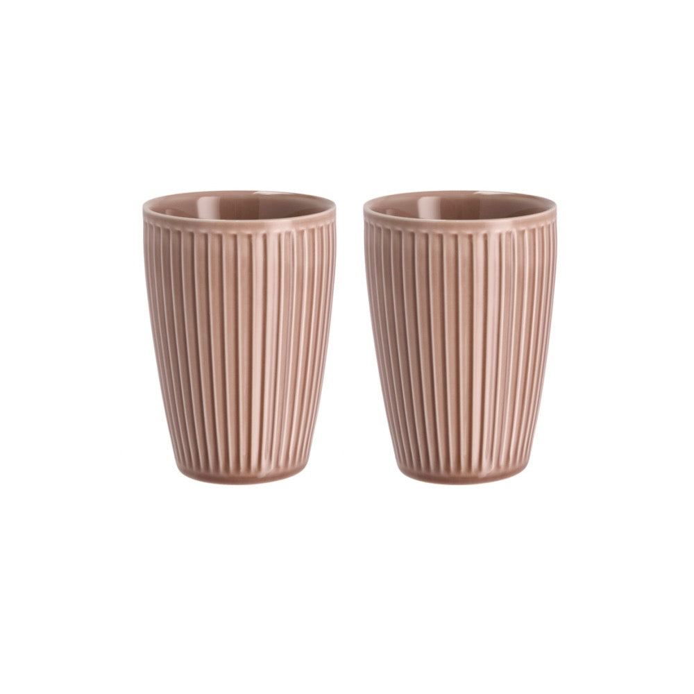 Thermokop Plissé- Set van 2 stuks - Woodrose