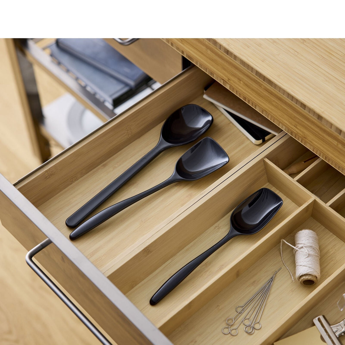 Lepelset Deens Design Klassieker - 3 Delig - Carbon Zwart