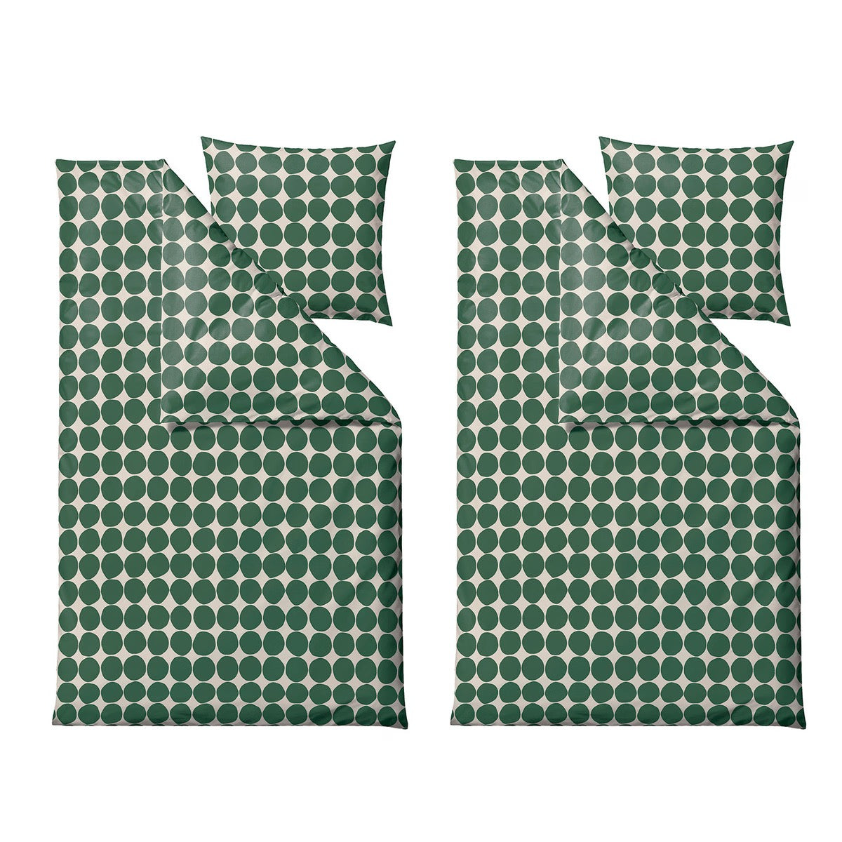 Beddengoedset 2 Sets - Södahl 140x220 cm Bubbles Groen