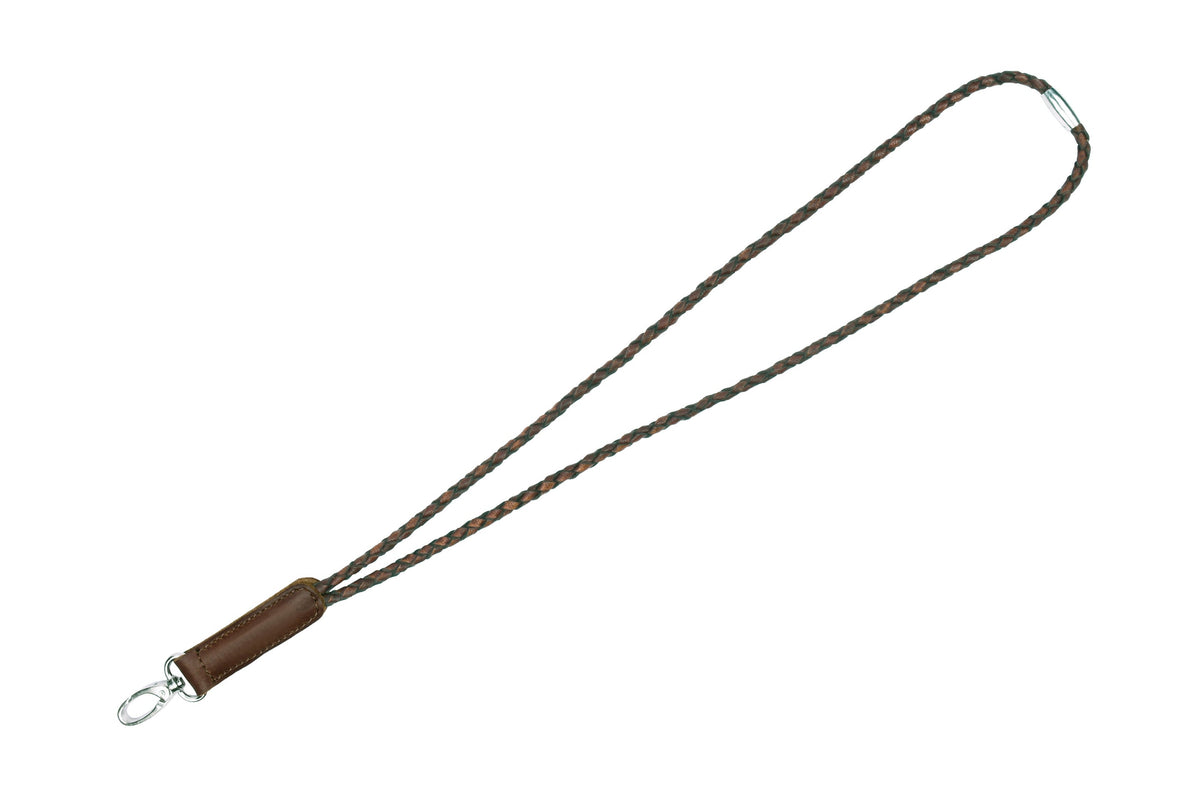 Sleutelhanger gevlochten - dark brown