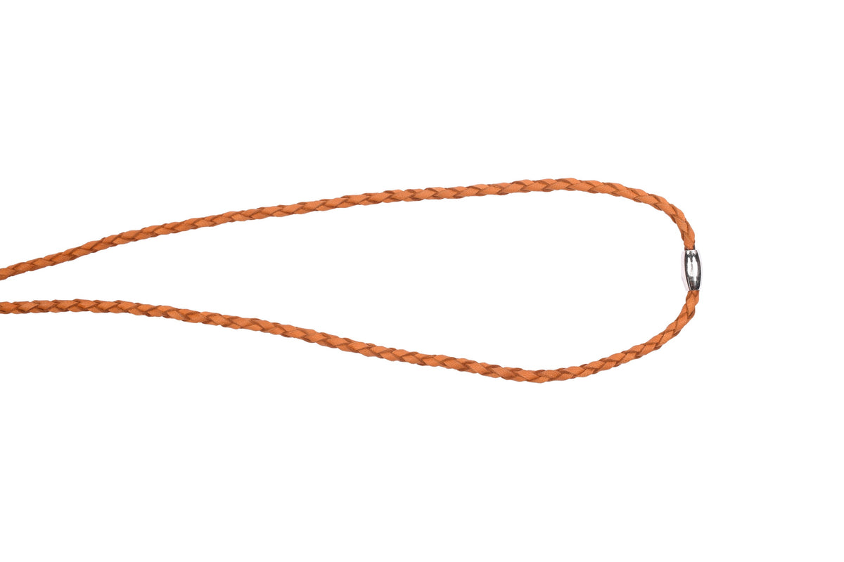 Keyhanger gevlochten - cognac