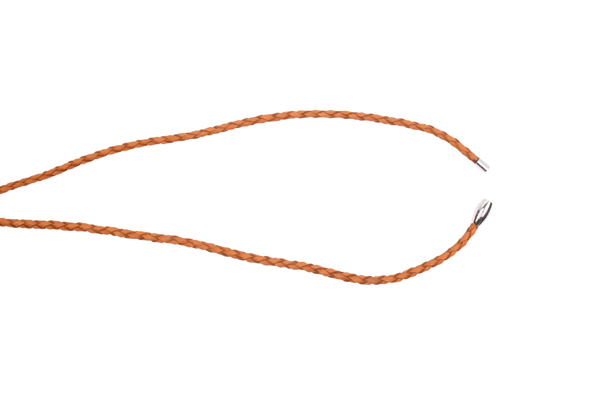 Keyhanger gevlochten - cognac