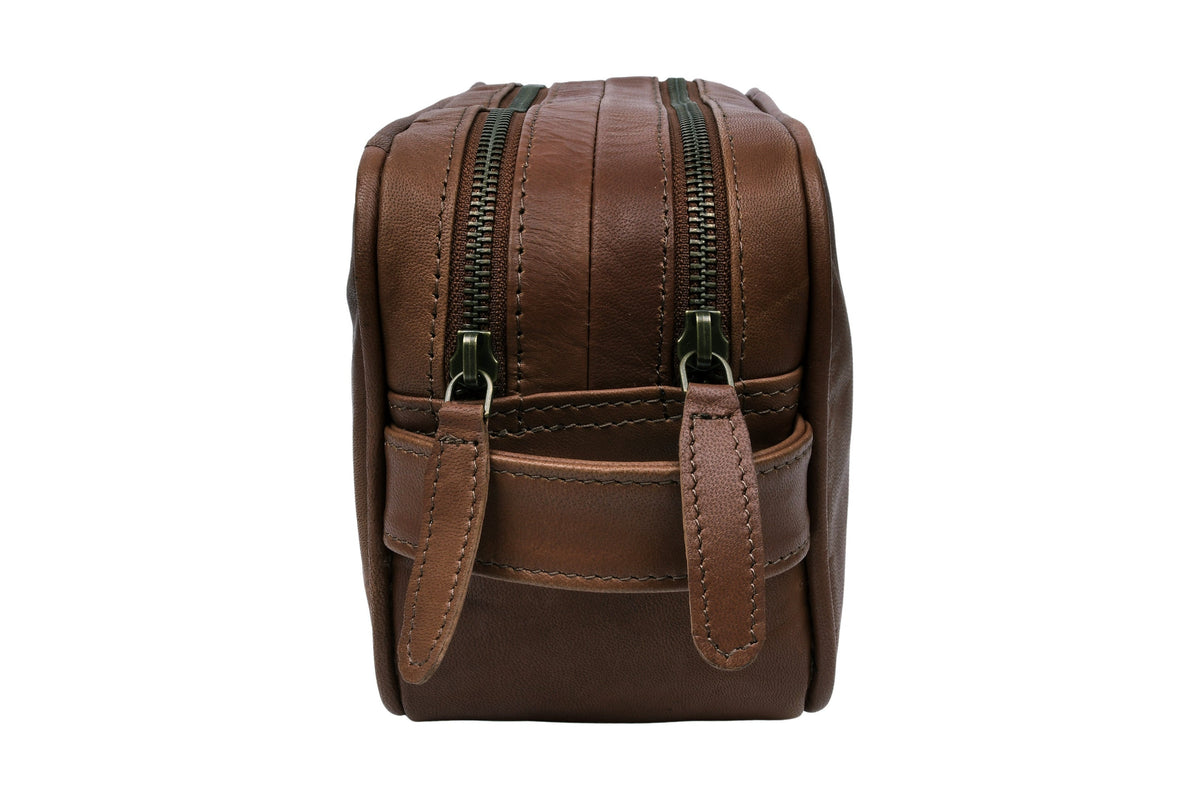 Dubbele toilettas Faust - Dark brown