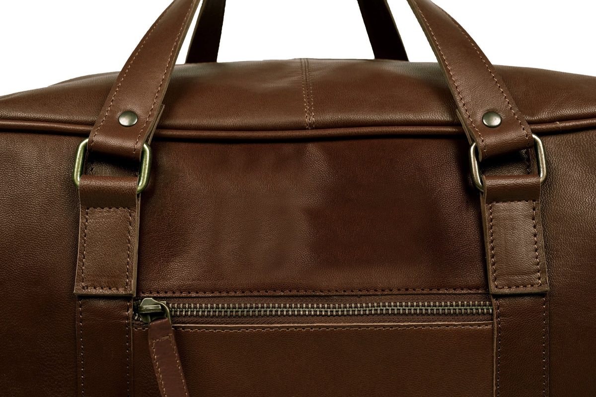 Weekendtas Faust - Dark cognac