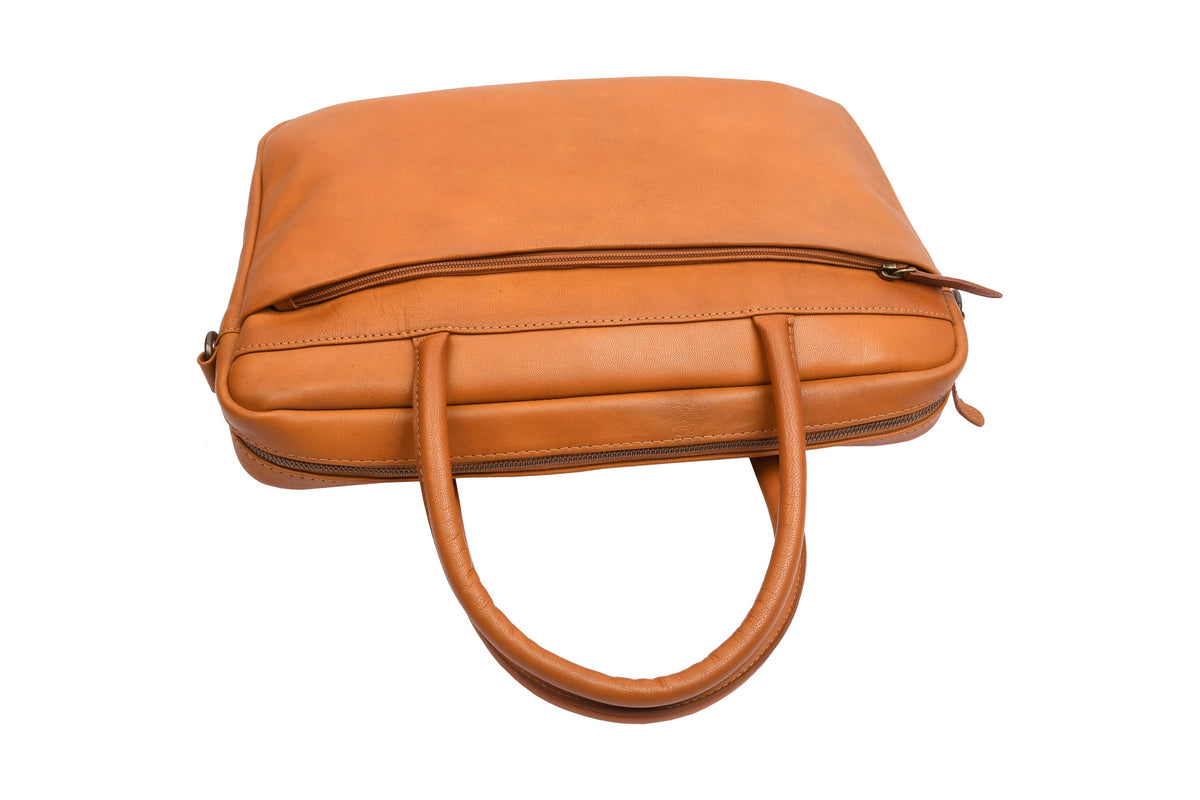 Laptoptas - Faust cognac