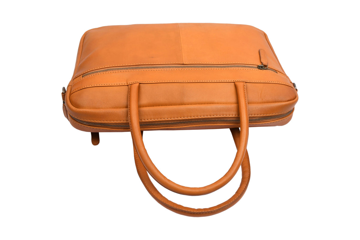 Laptoptas - Faust cognac