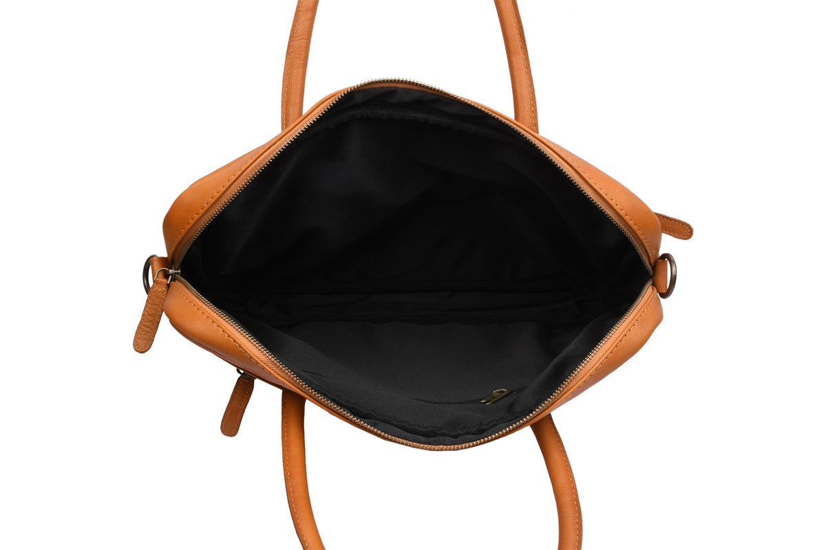 Laptoptas - Faust cognac