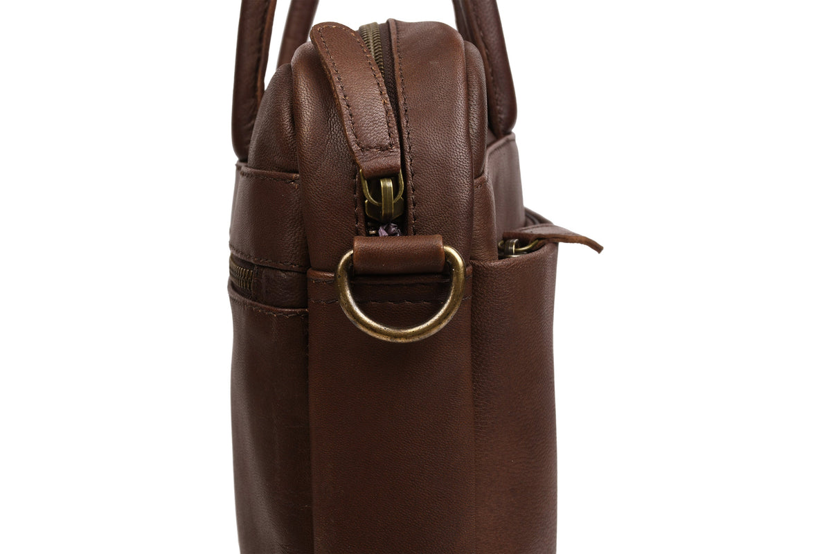 Laptoptas - Faust dark brown