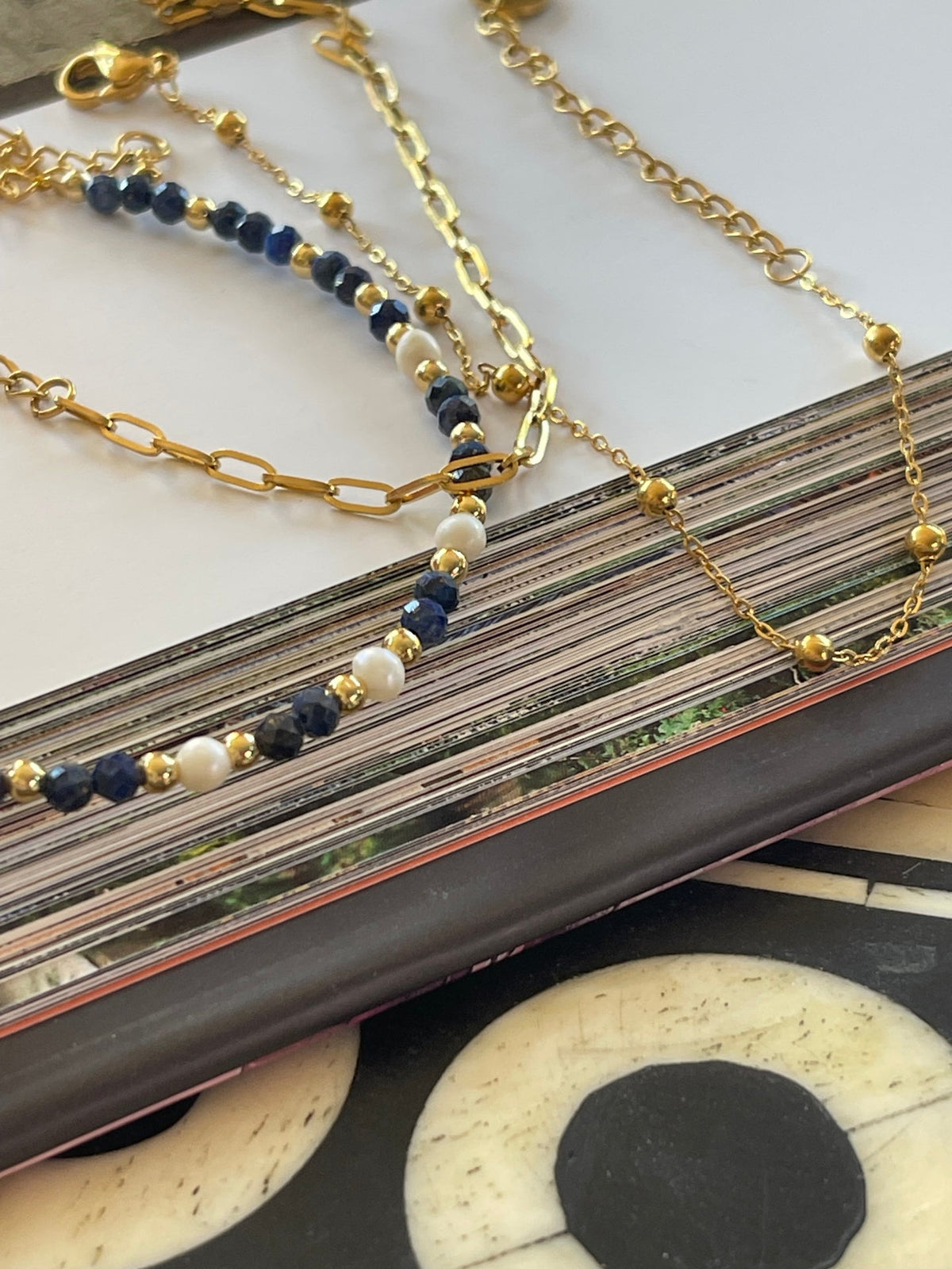 Armbanden Lilja set van 3 - Echte zoetwaterparels