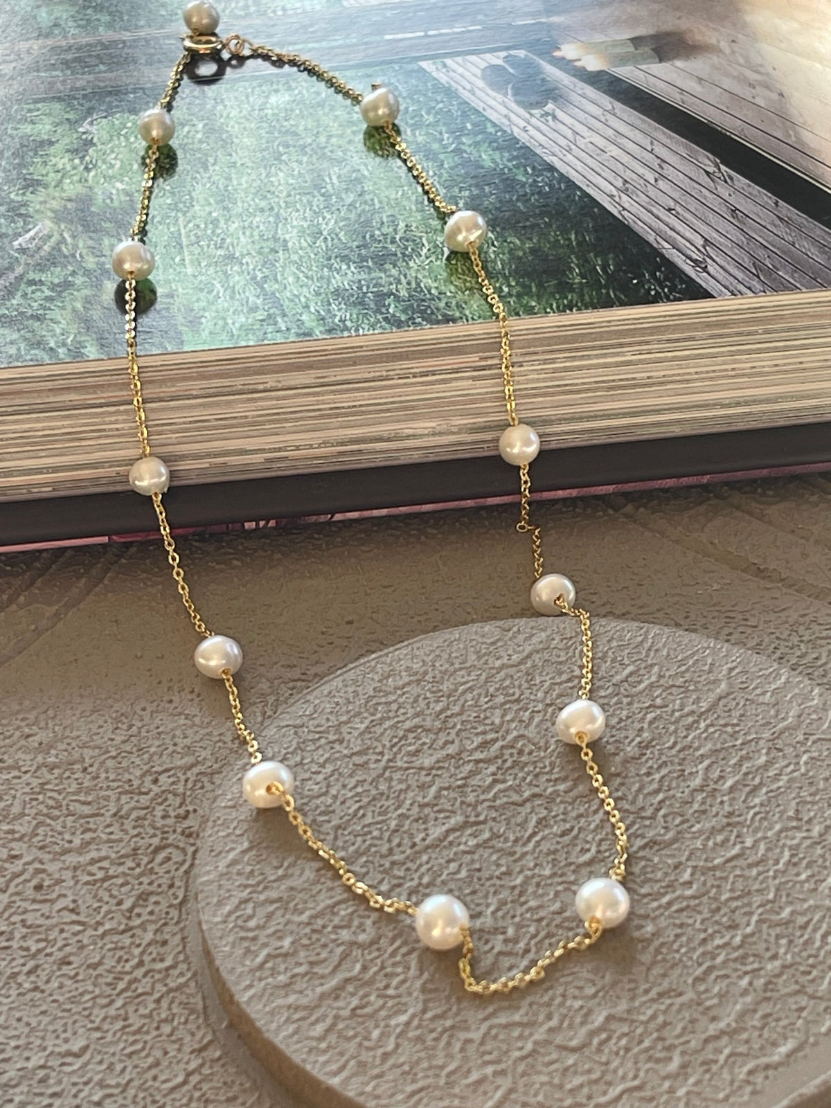 Ketting Gry - met zoetwaterparels