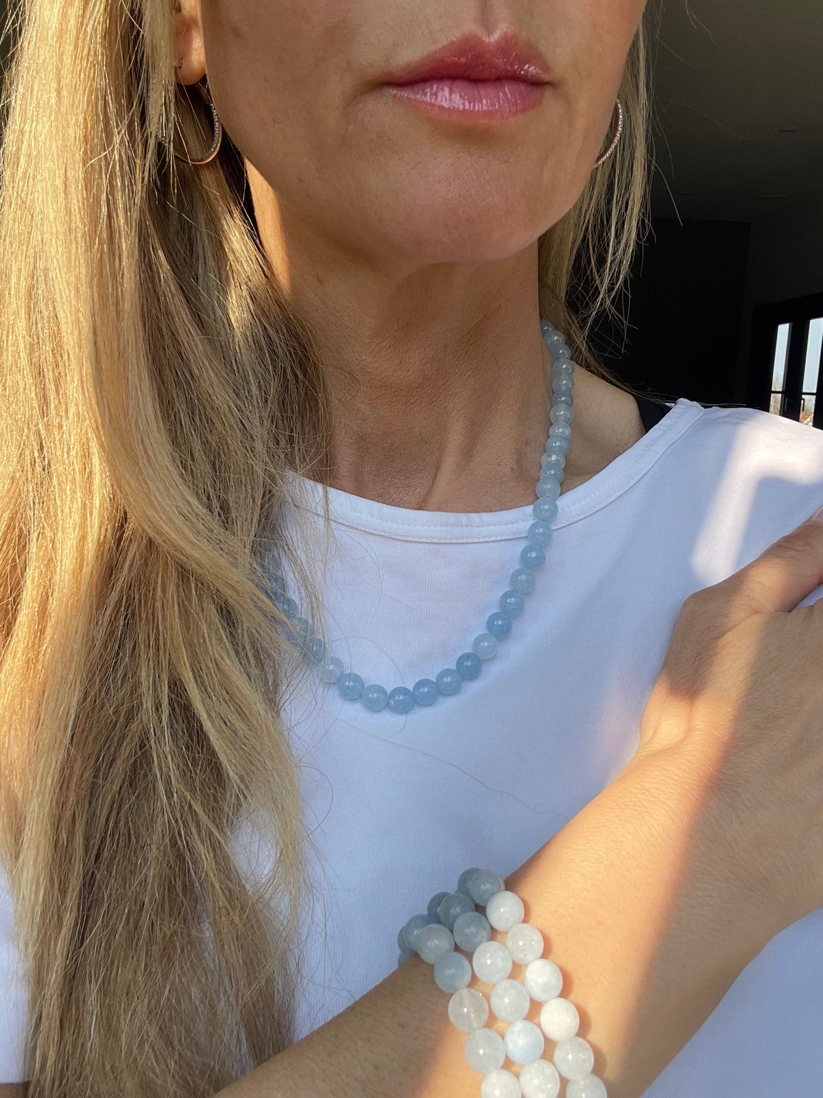 Halsketting Mary Ice blue