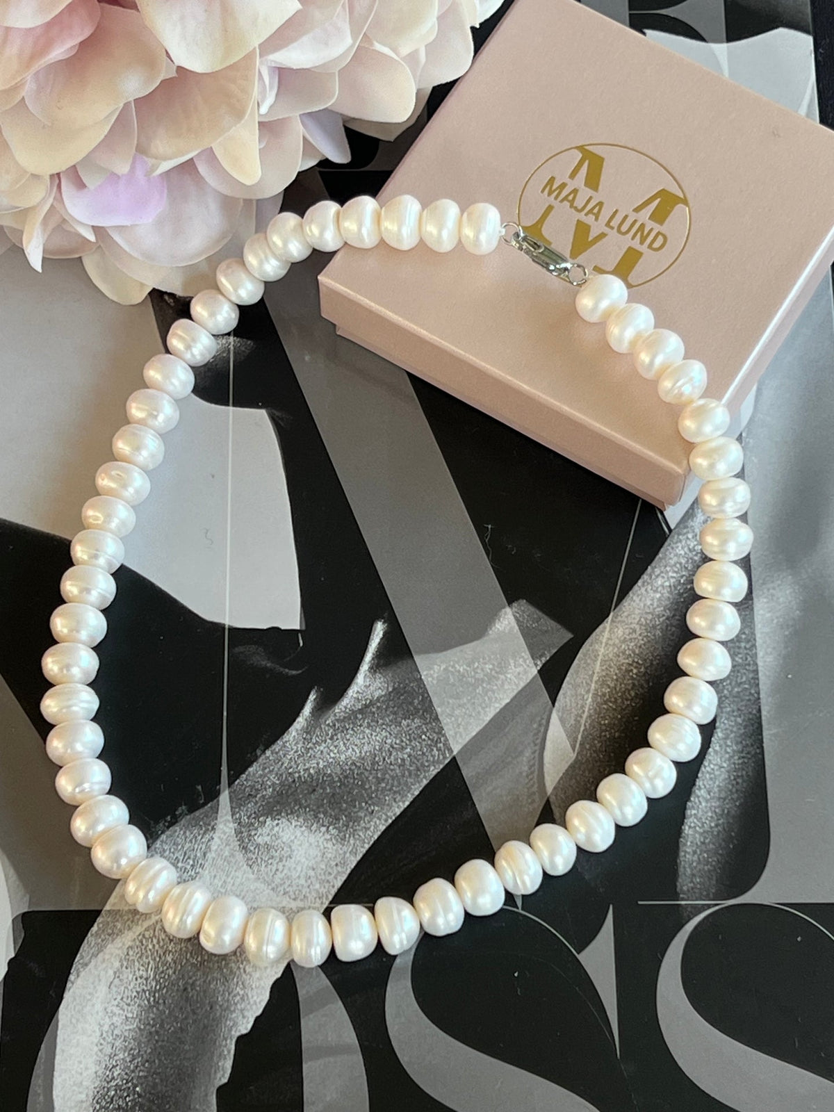 Ketting LIORA - Echte Zoetwaterparels