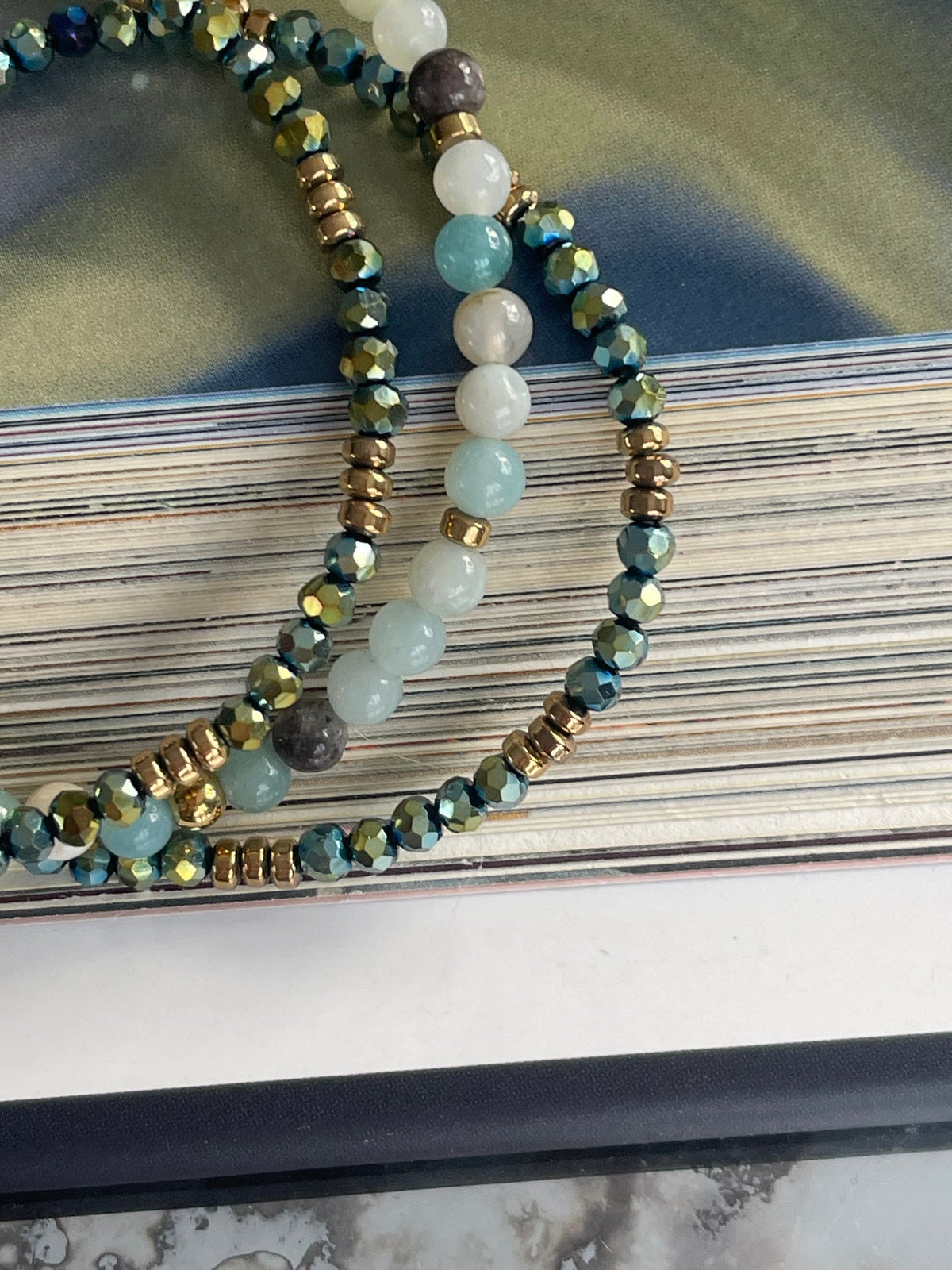 Armband Leah Emerald – Set van 3 stuks