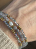 Armband Leah Lavendel/Stone – Set van 3 stuks