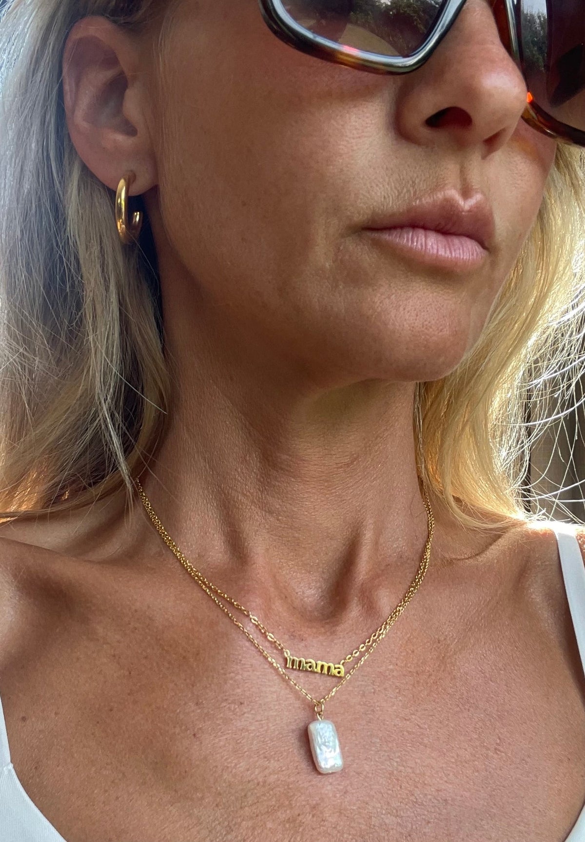 Ketting Mama verguld – Waterdicht