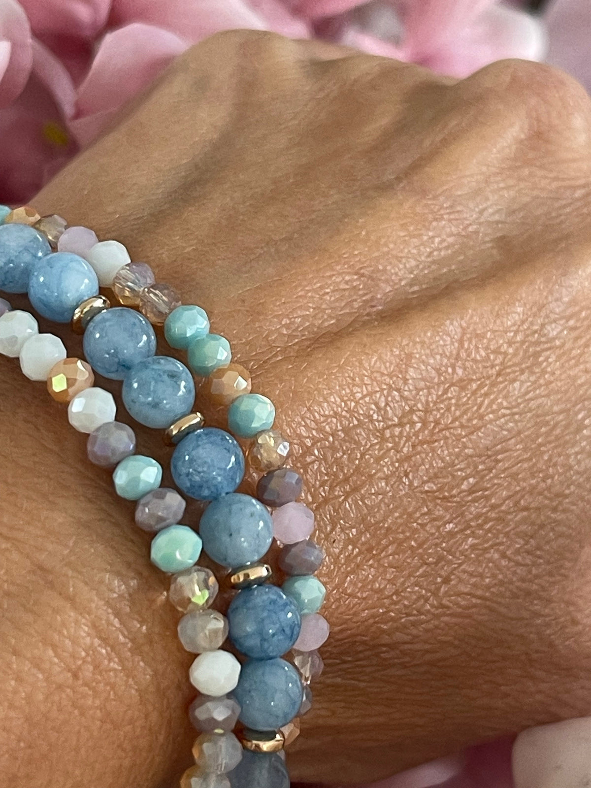 Armbanden Luna Soft blue – Set van 3 stuks