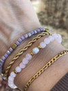 Armband Erika lavendel - Set van 4 armbanden