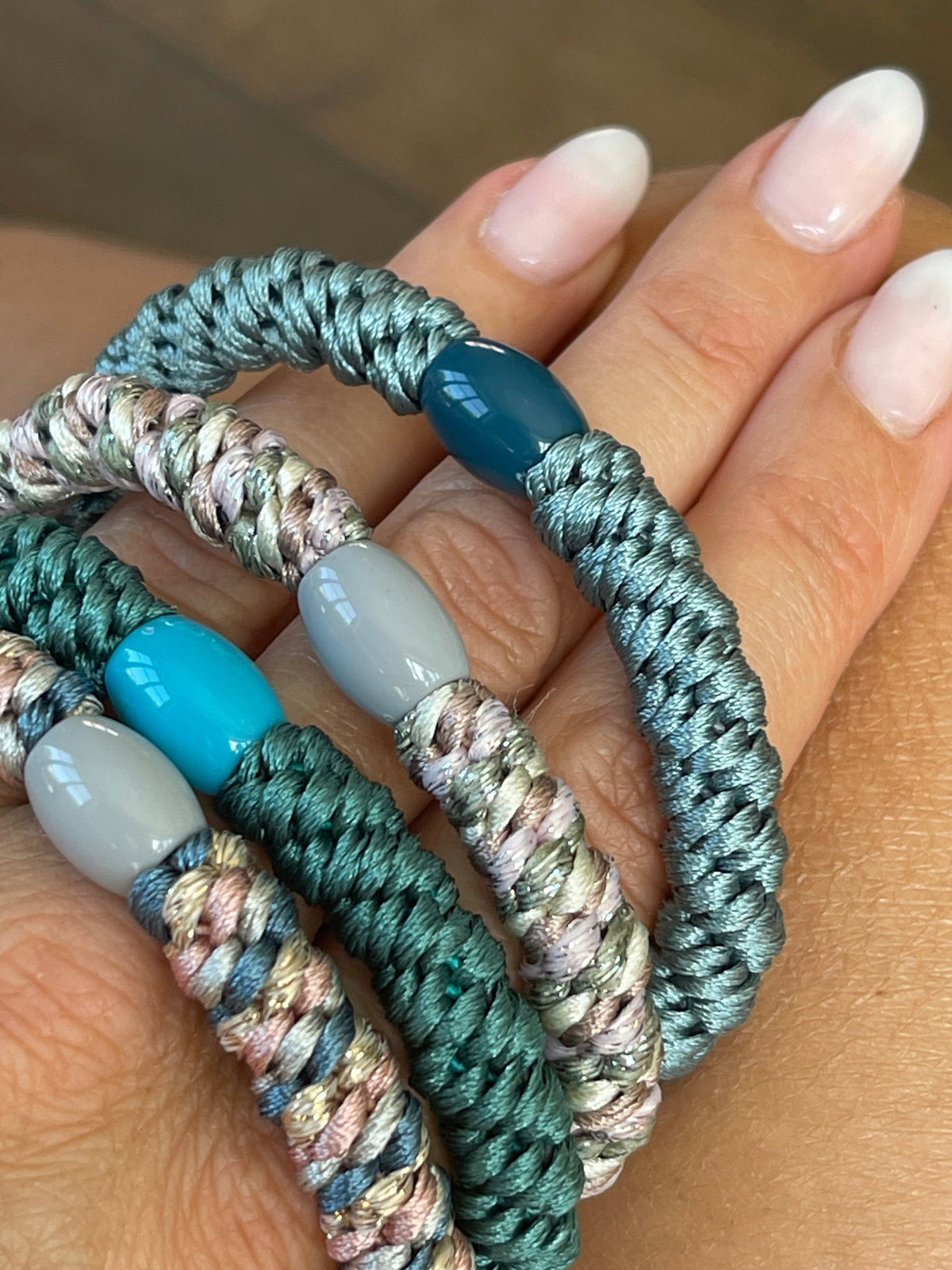 Haarelastieken Supreme Aqua - 4 st.