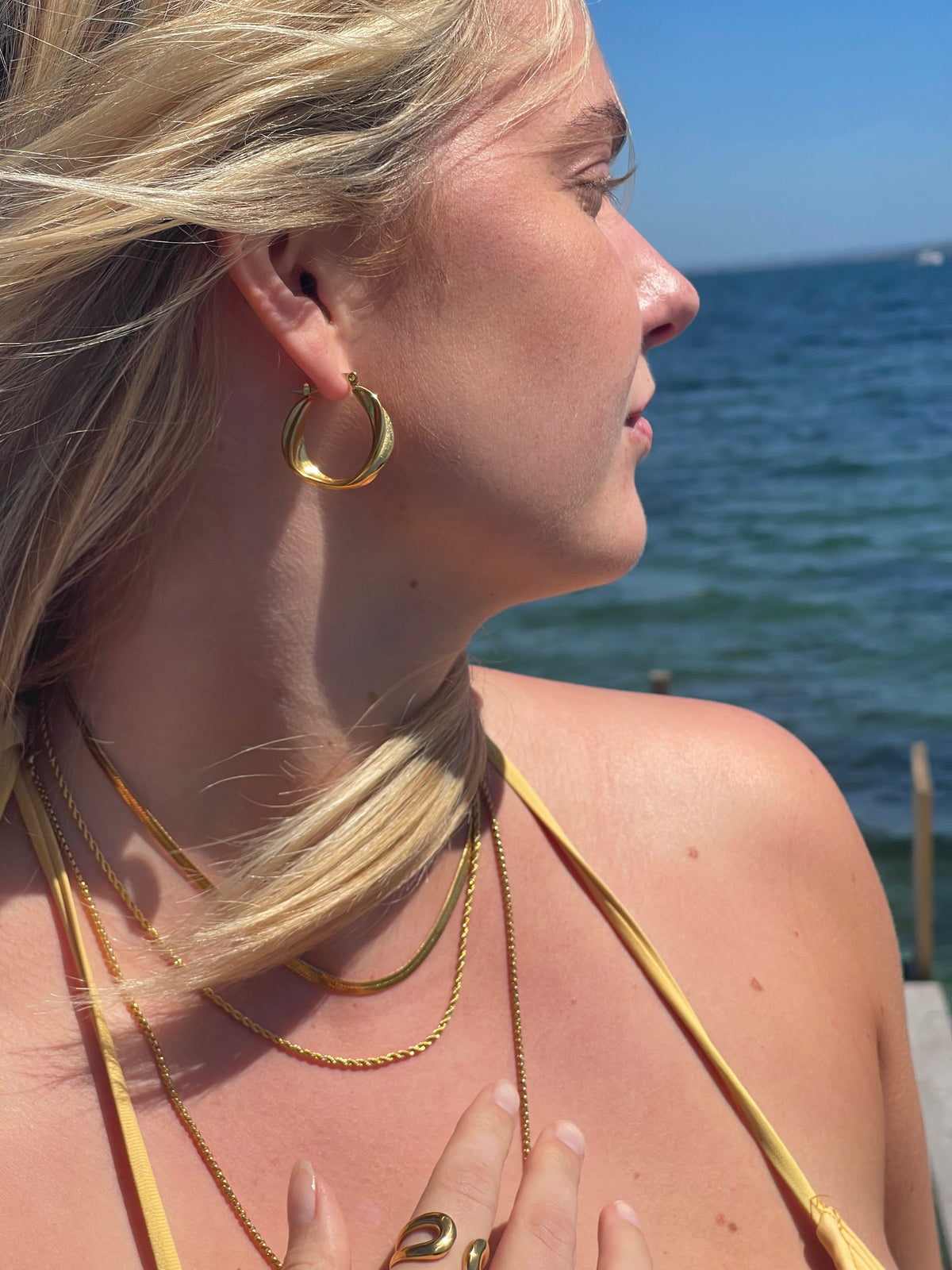 Oorbellen Eileen 18K verguld
