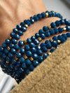 Armband Merle Zeeblauw - Set van 3 stuks
