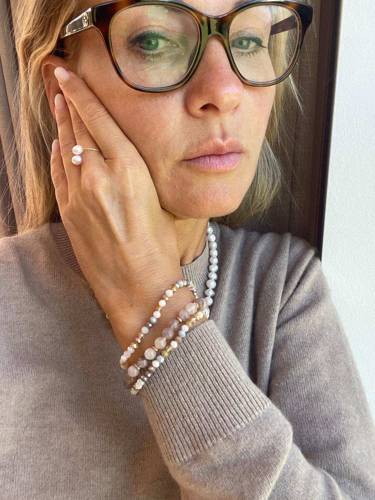 Armband Luna Blush Mix – Set van 3 stuks