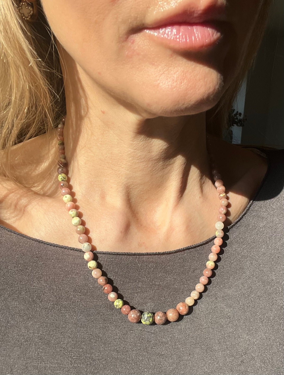 Ketting Jasmin - Natuurlijk Roze