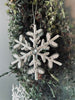 Kersthanger silver / white mix