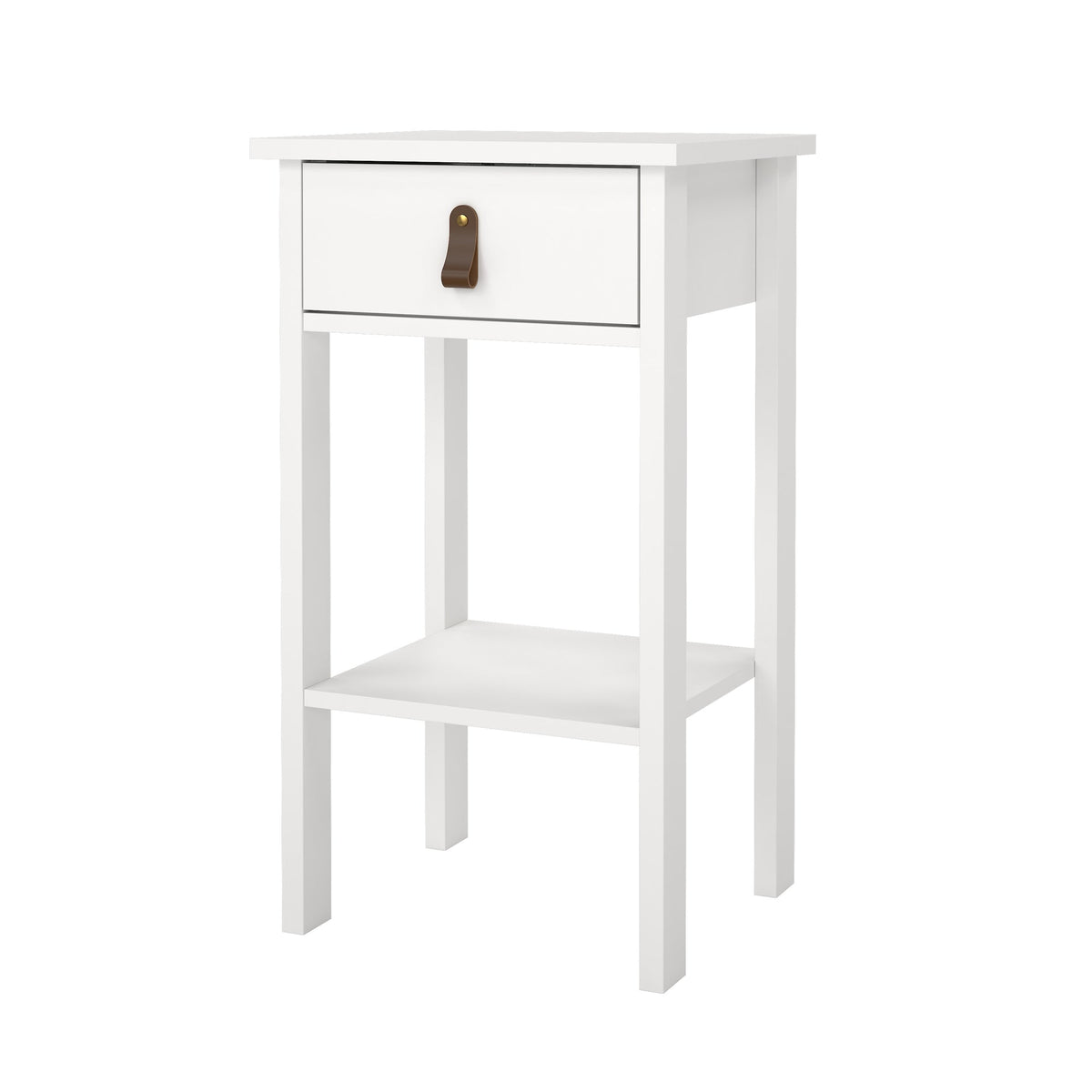 Tafel met lade en plank - Wit