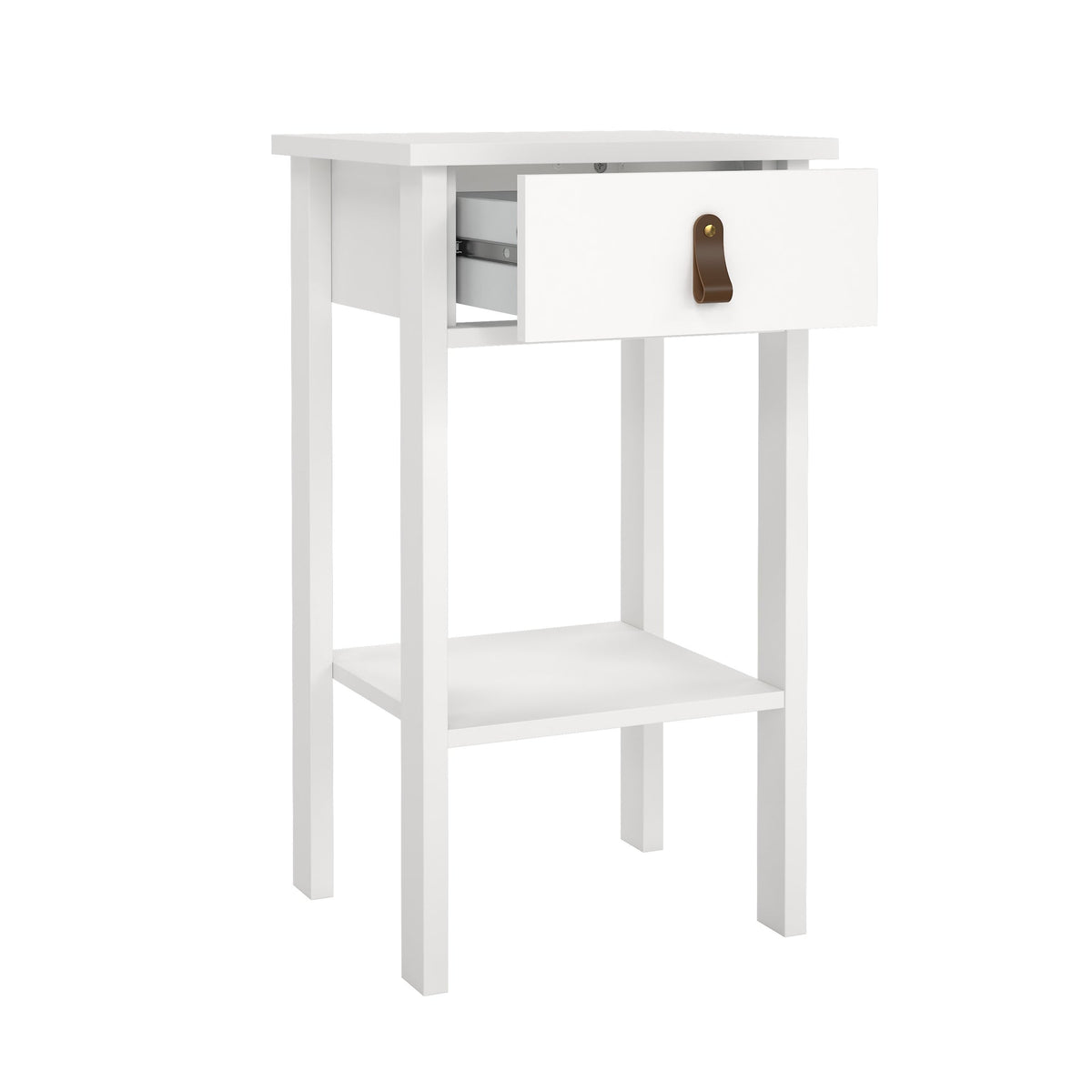 Tafel met lade en plank - Wit