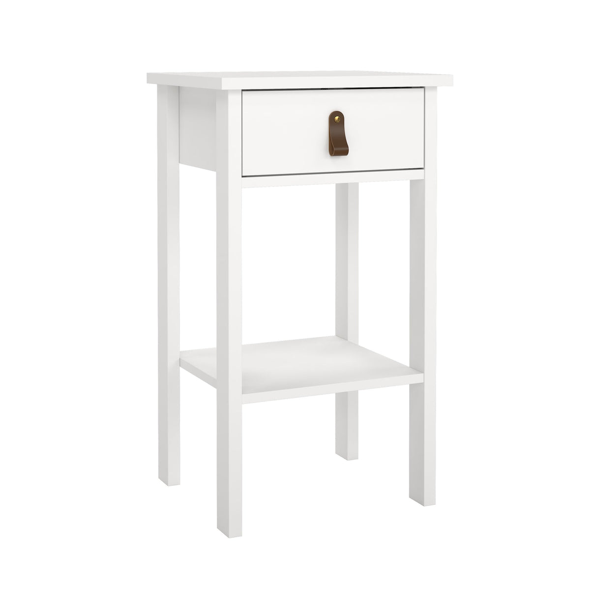 Tafel met lade en plank - Wit
