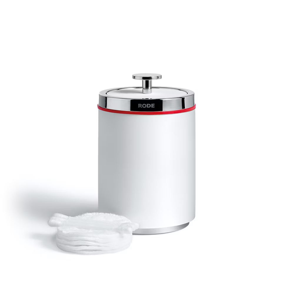 Opbergpot Mafalda – wit met rode rand