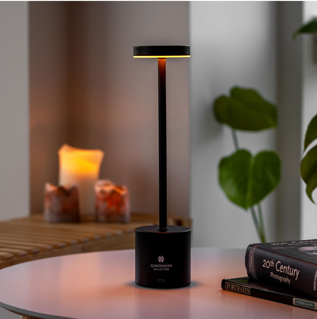 Touch tafellamp in zwart