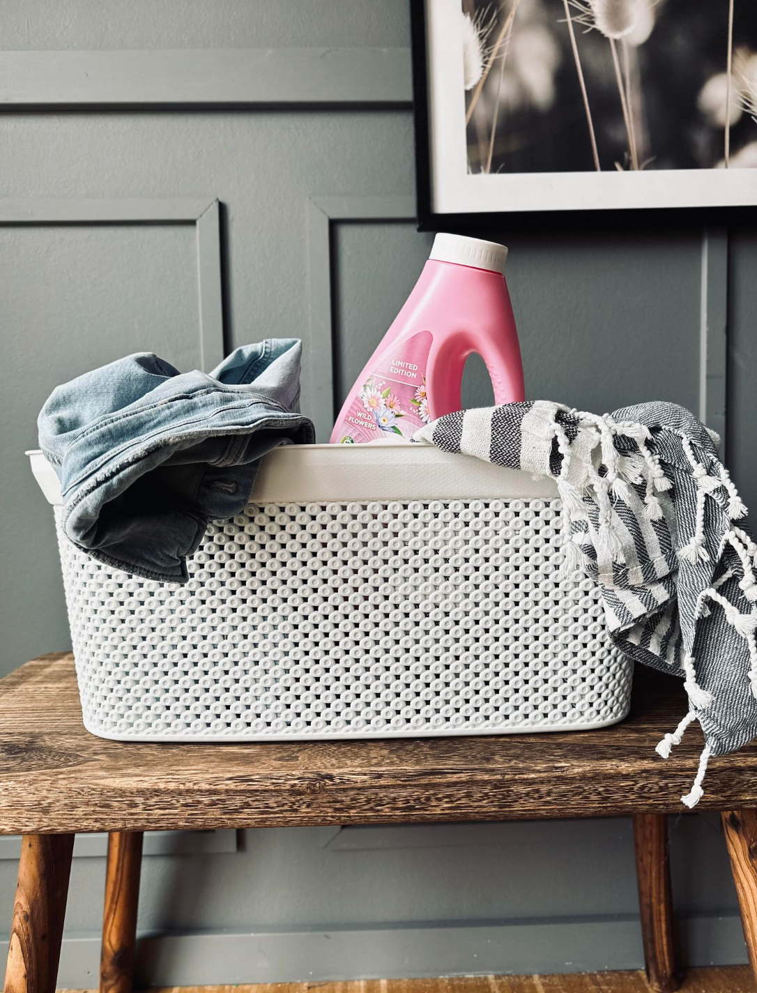 Wasmand Wit 35 liter