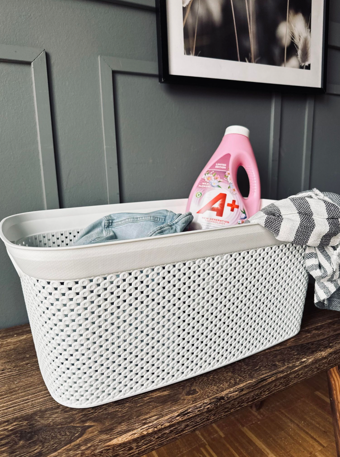 Wasmand Wit 35 liter