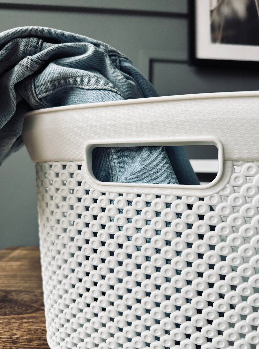Wasmand Wit 35 liter