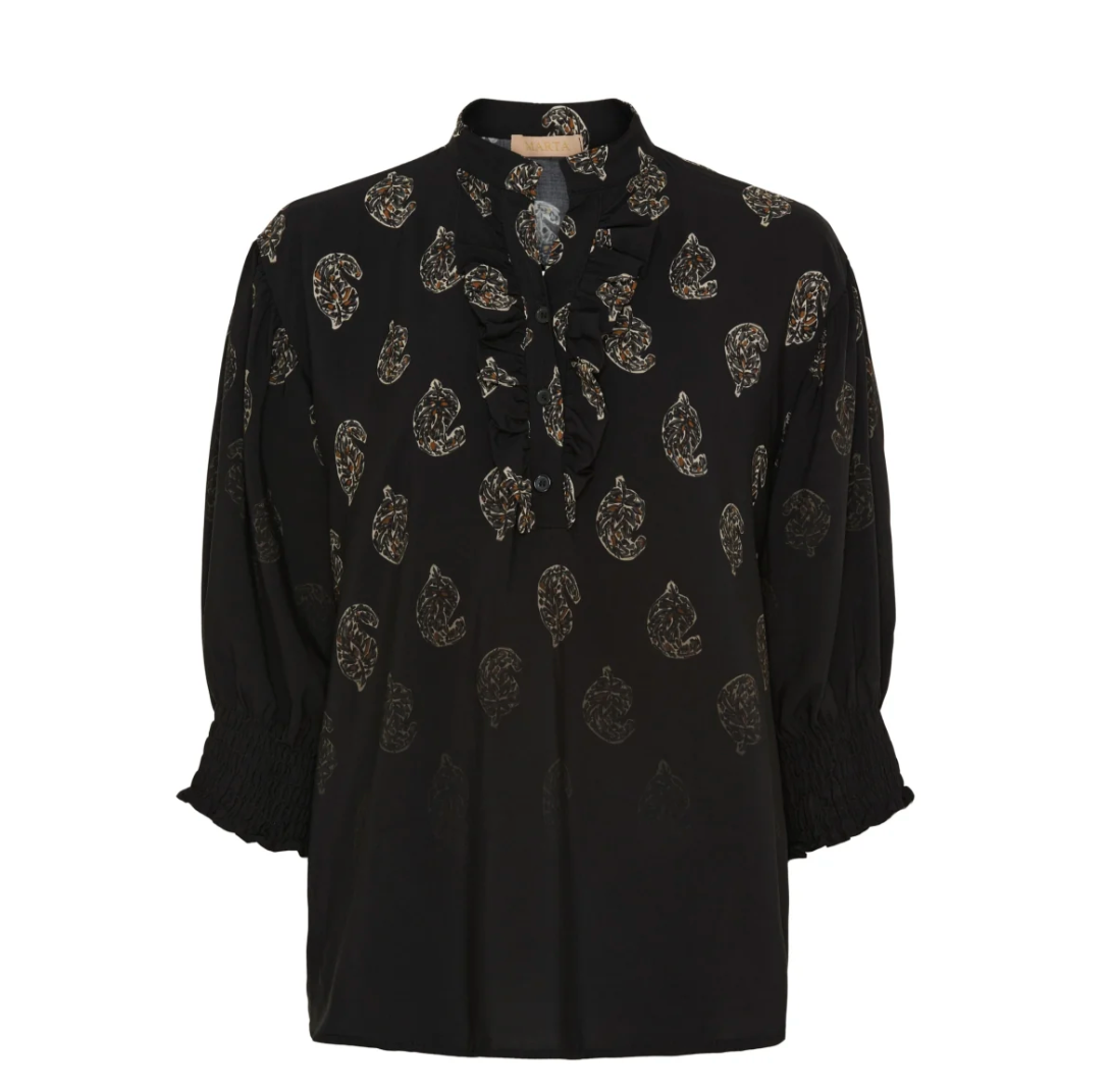 Blouse MdcUnnur - Black Faded