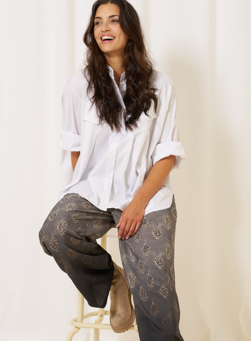 Broek Grey Faded