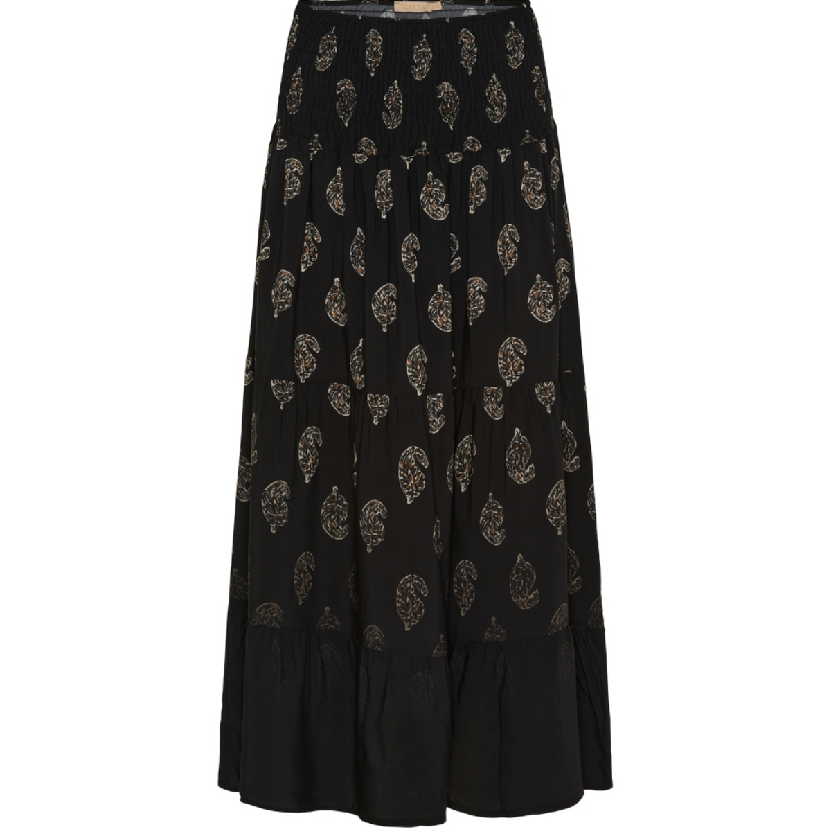 Rokje met smock - Black Faded