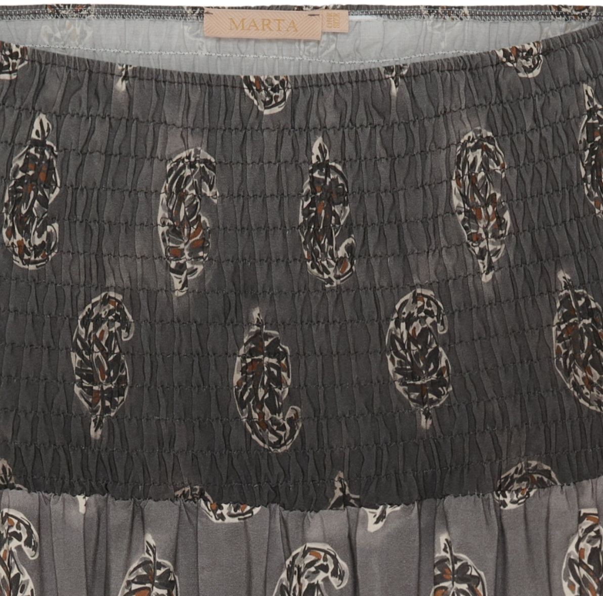 Rok met smock - Grey Faded