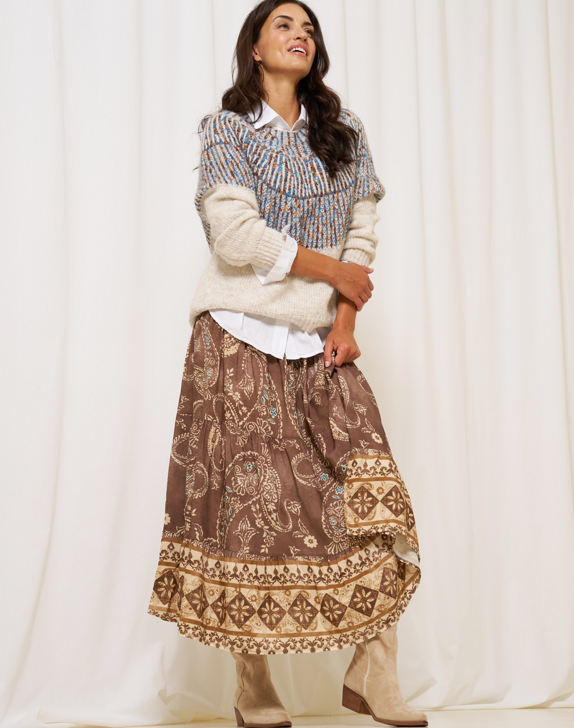 Gebreide Lilia blue
