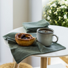 Keukendoek 3 stuks - Wafel olijf