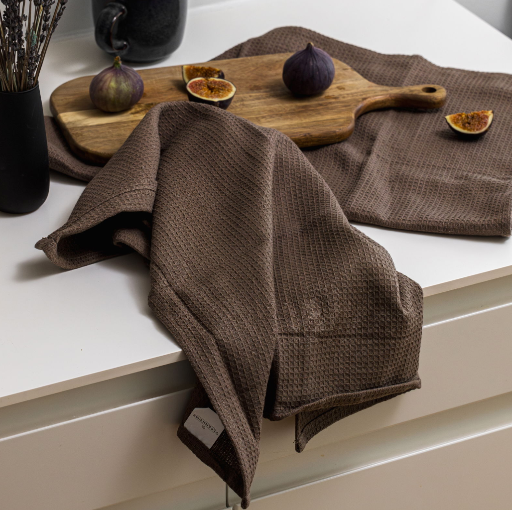 Theedoeken 2 stuks – Wafel Brown