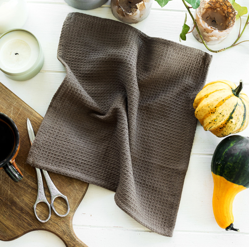 Vaatdoek 3 stuks - Wafel brown