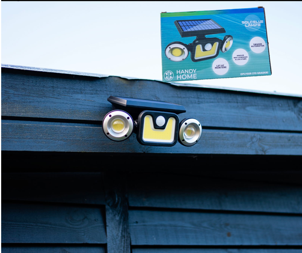 270 graden hangende solar lamp