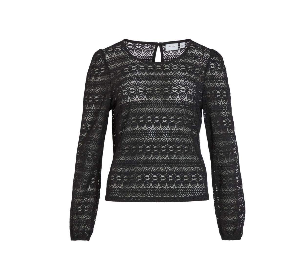Blouse met kant - Chikka Black