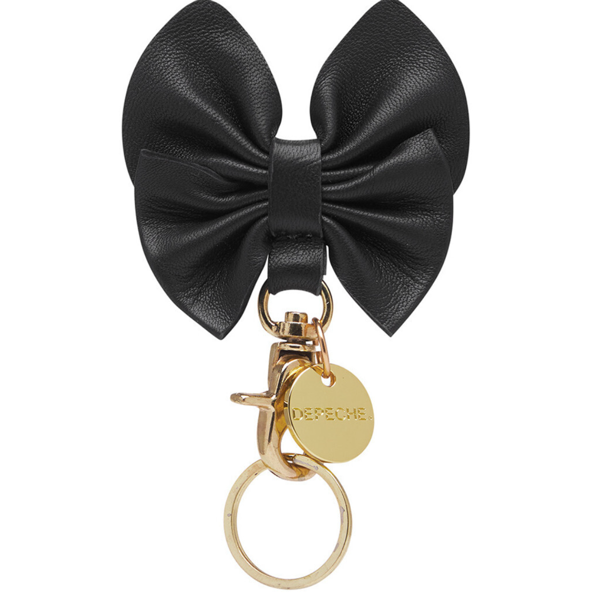 Sleutelhanger Strik - Black leather