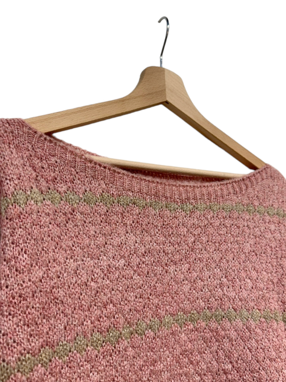 Knitwear met ballonmouwen - Oudroze