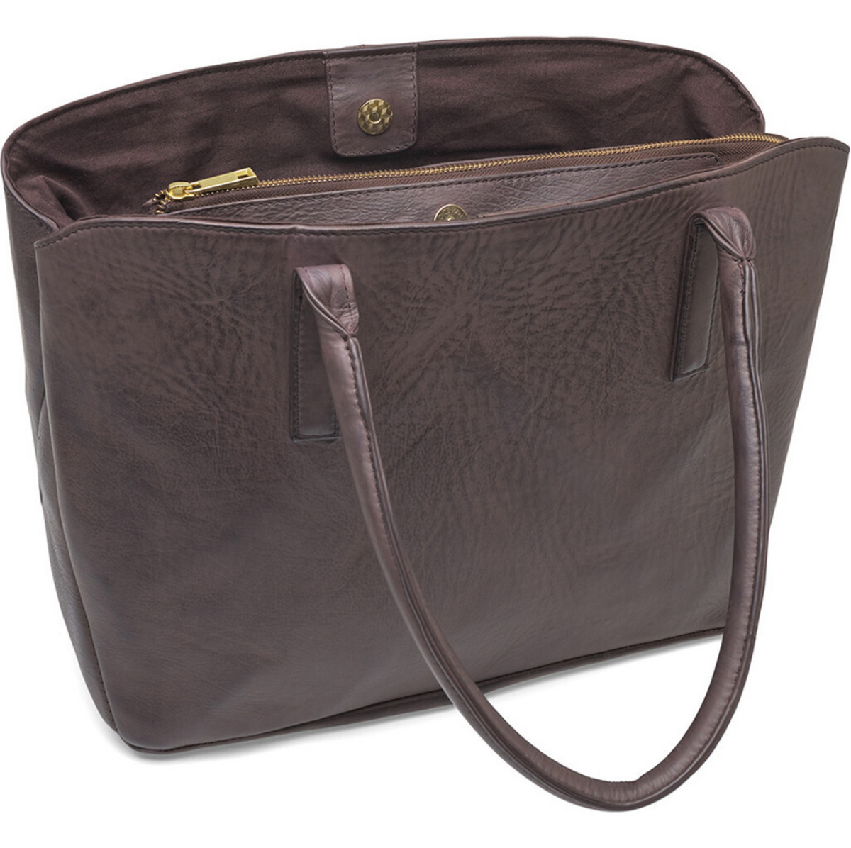 Werkstas / shopper Brown  – Soft leather